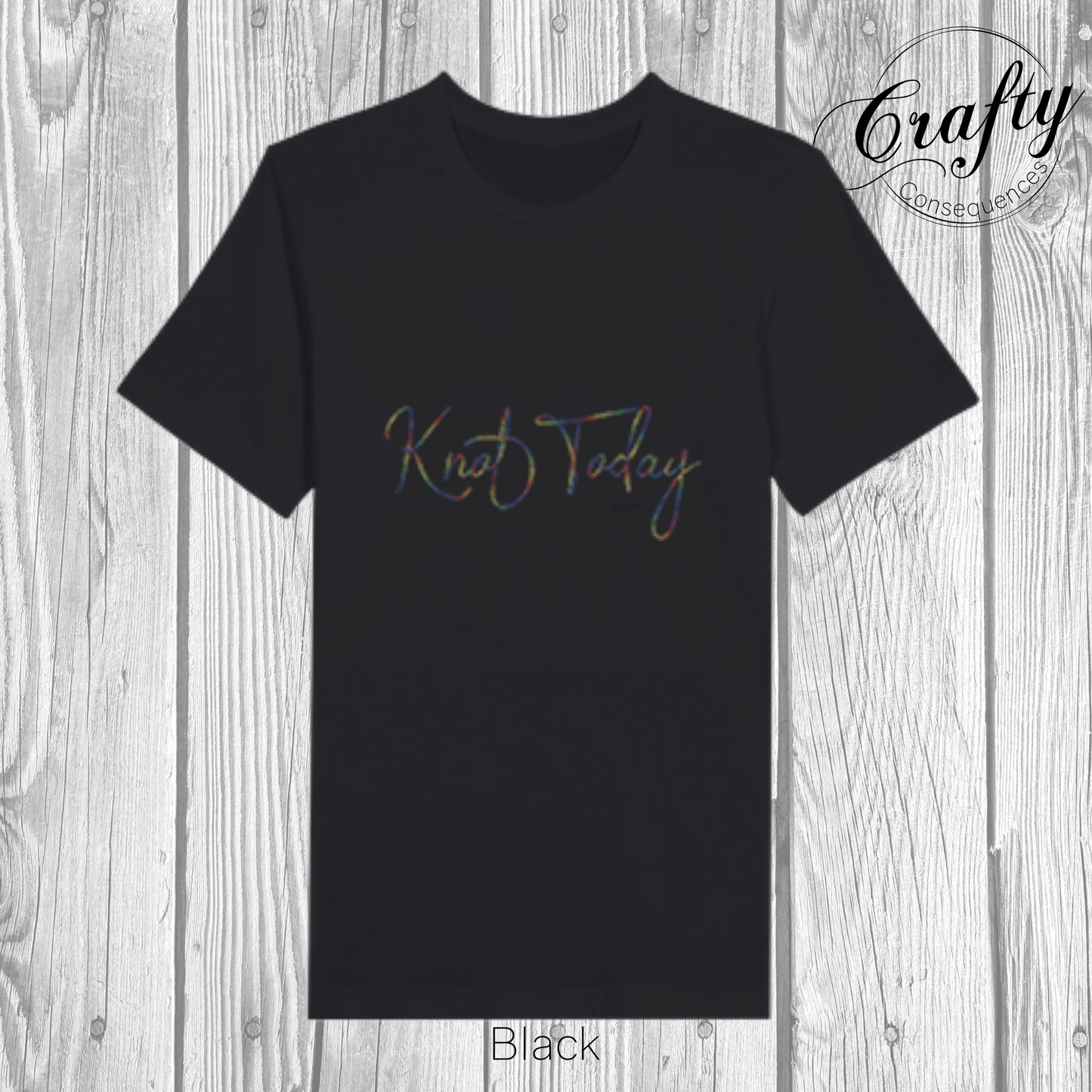Knot Today – Rainbow Premium Unisex Crewneck T-Shirt
