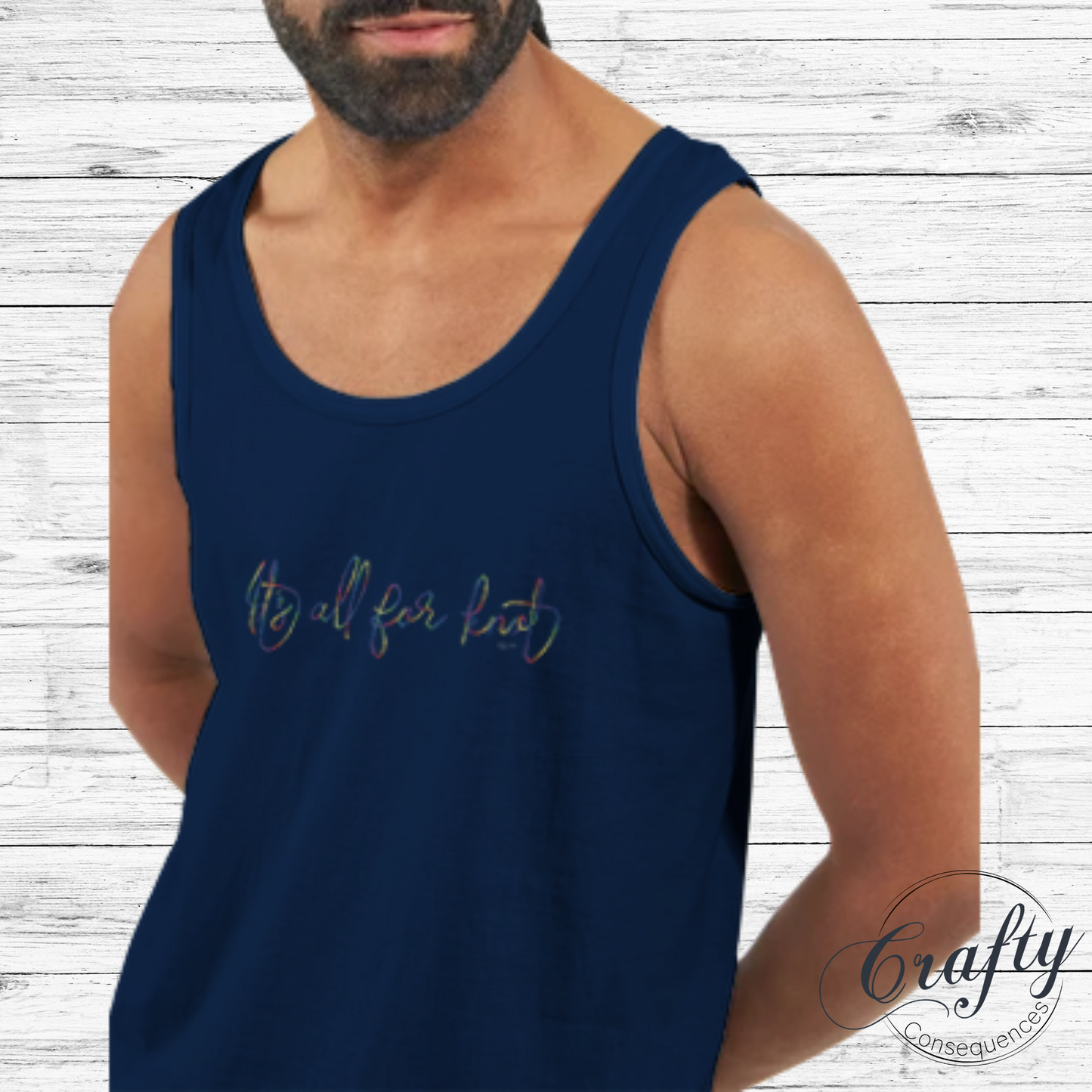 It’s All for Knot – Rainbow Premium Unisex Tank Top