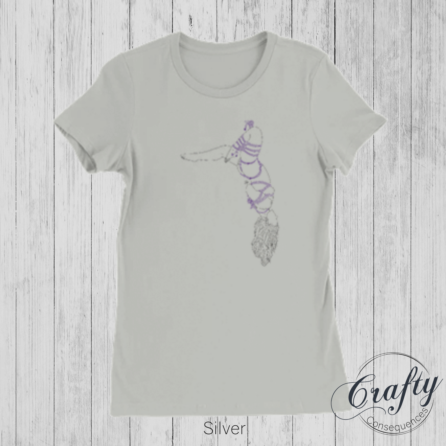 Futomomo Shibari Drawing – Premium Women's Crewneck T-Shirt