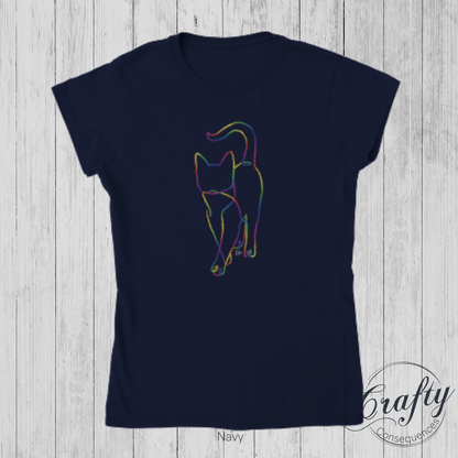 Subtle Rope Kitten V2 – Classic Women's Crewneck T-Shirt