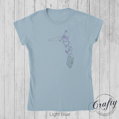 Futomomo Shibari Drawing – Classic Fit Women's Crewneck T-Shirt