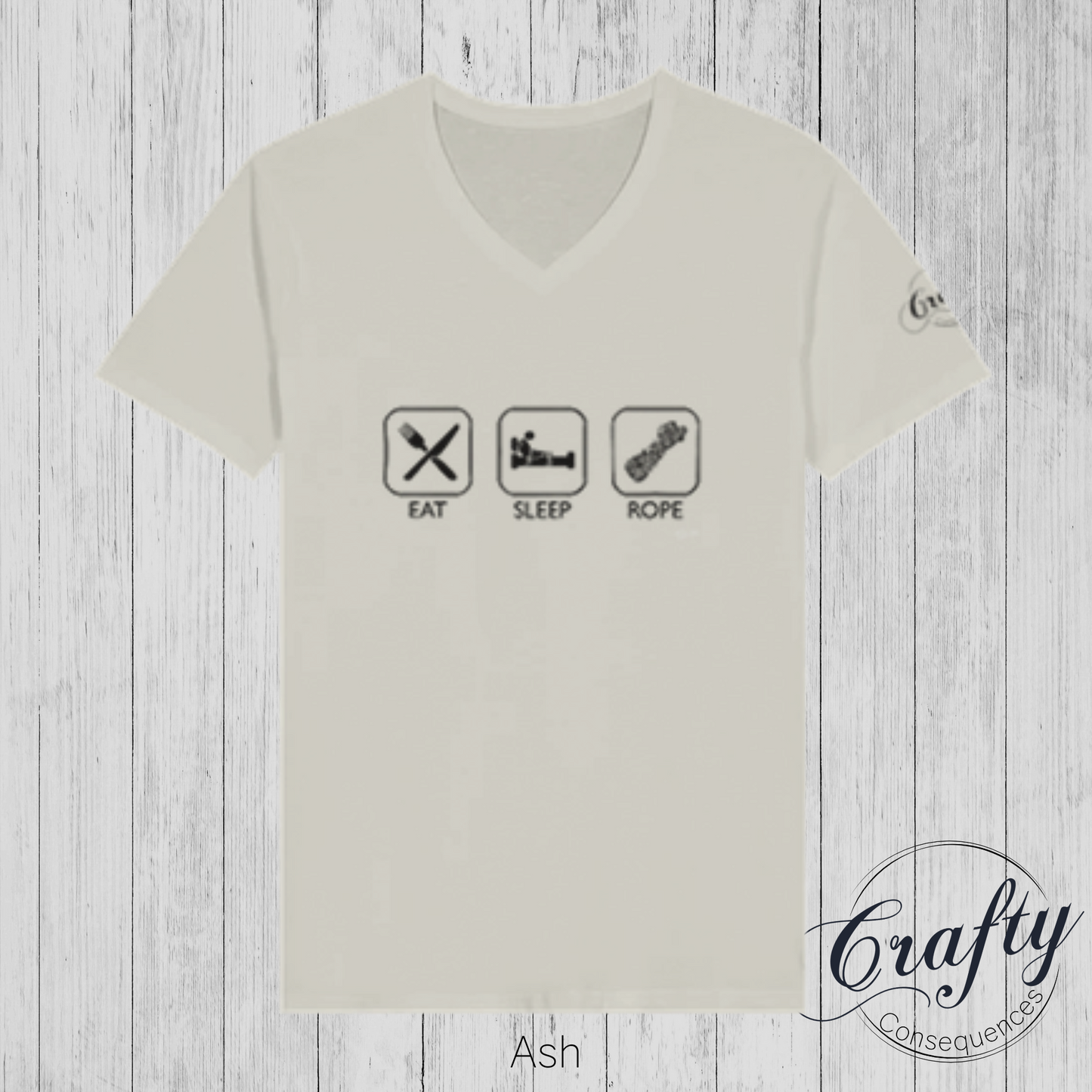 Eat Sleep Rope – Premium Unisex V-Neck T-Shirt