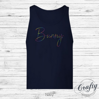 Rainbow Bunny Rope – Premium Unisex Tank Top