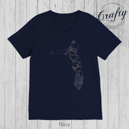 Futomomo Shibari Drawing – Premium Unisex Crewneck T-Shirt
