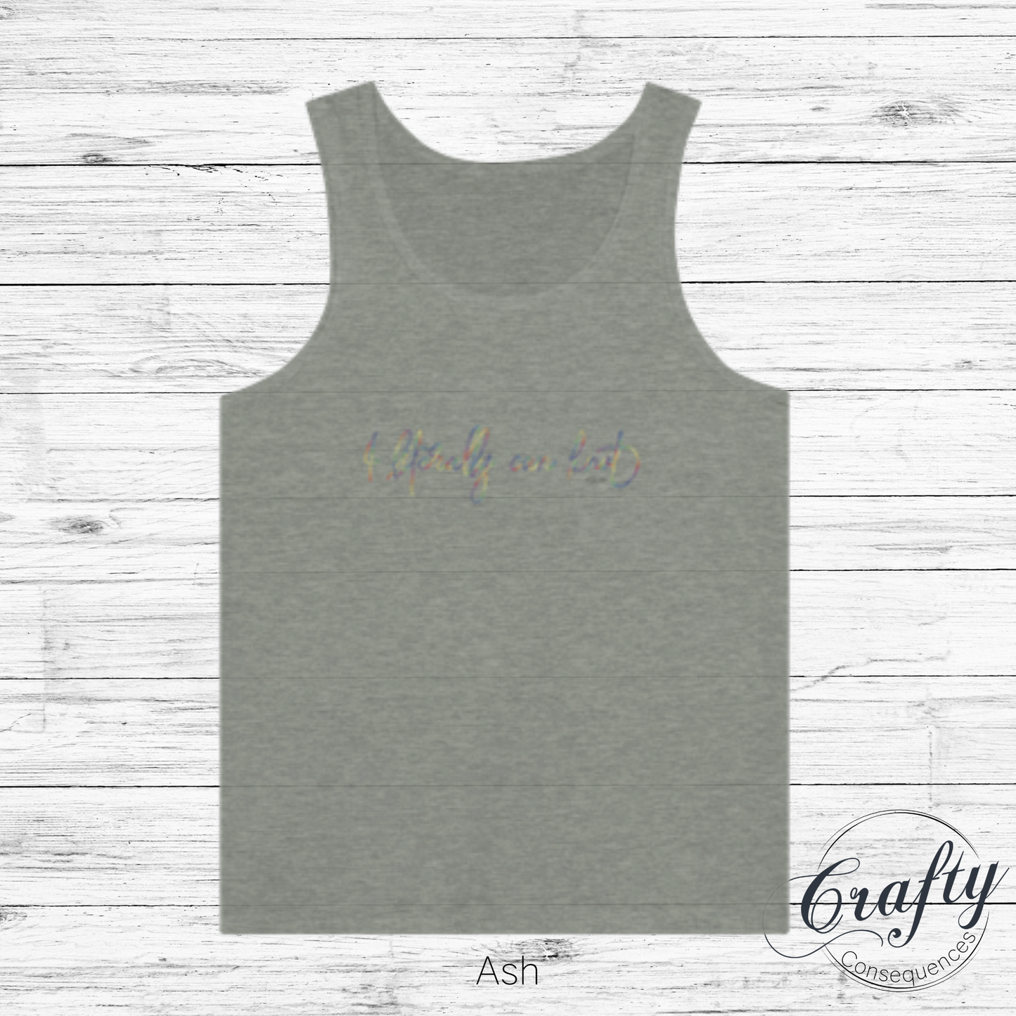 I Literally Can Knot – Rainbow Premium Unisex Tank Top
