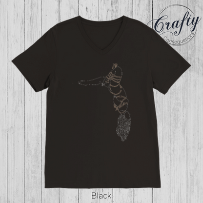 Futomomo Shibari Drawing – Premium Unisex Crewneck T-Shirt