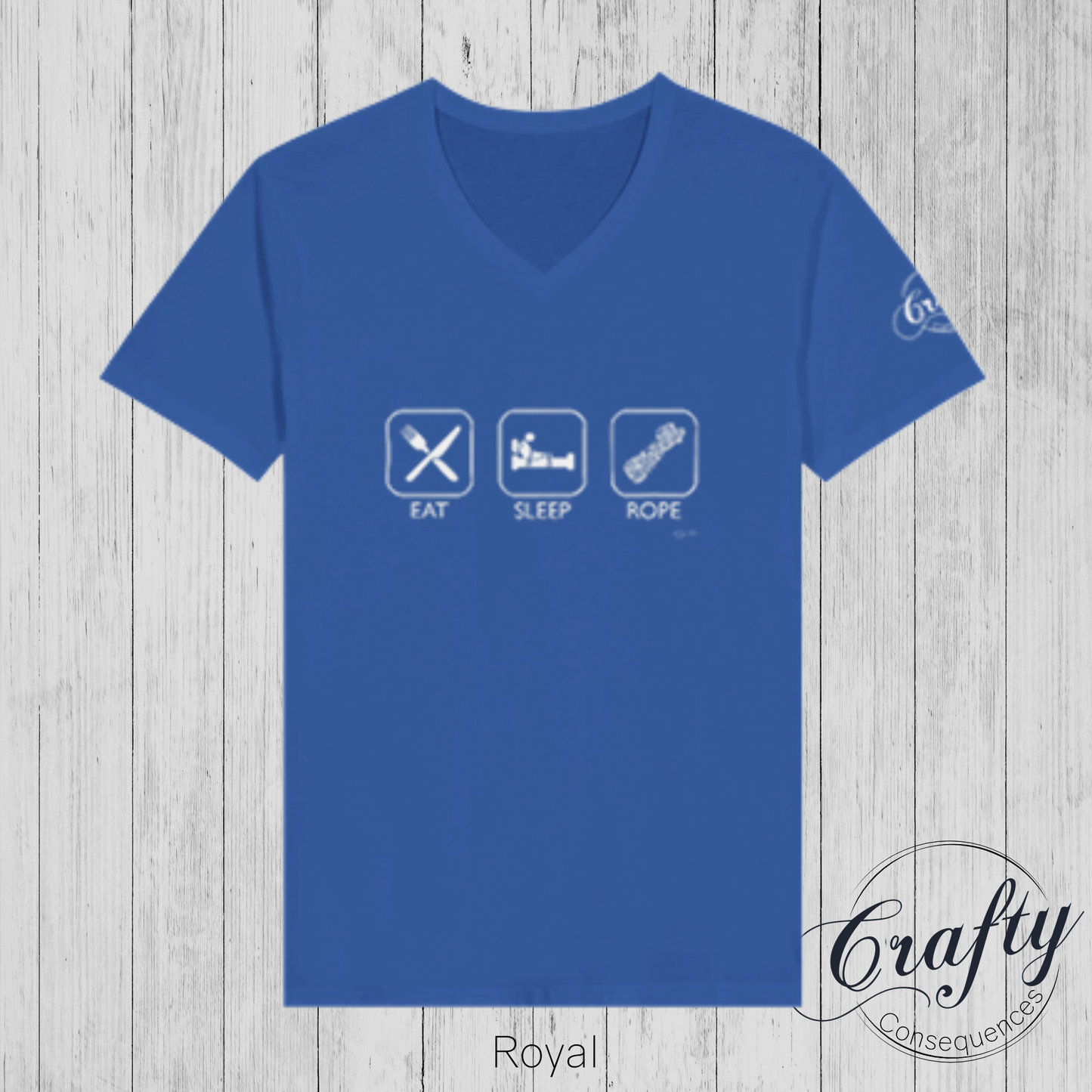 Eat Sleep Rope – Premium Unisex V-Neck T-Shirt
