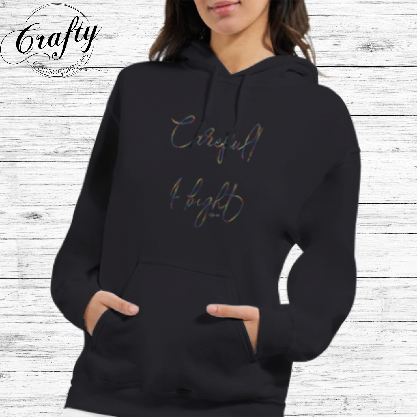 Careful, I Bite – Rainbow Classic Unisex Pullover Hoodie