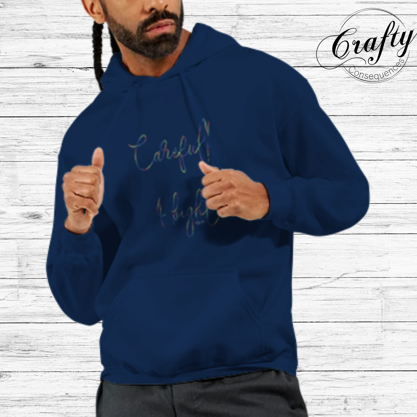 Careful, I Bite – Rainbow Classic Unisex Pullover Hoodie