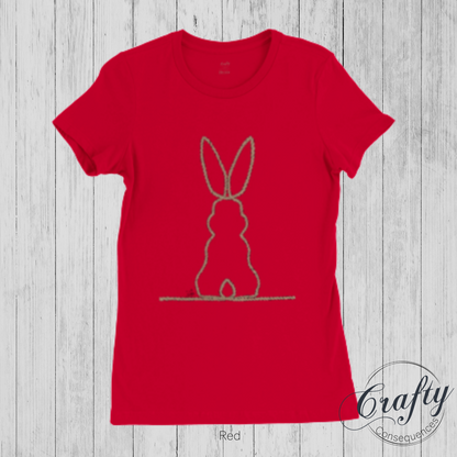 Jute Subtle Rope Bunny v.2 Premium Womens Crewneck T-shirt