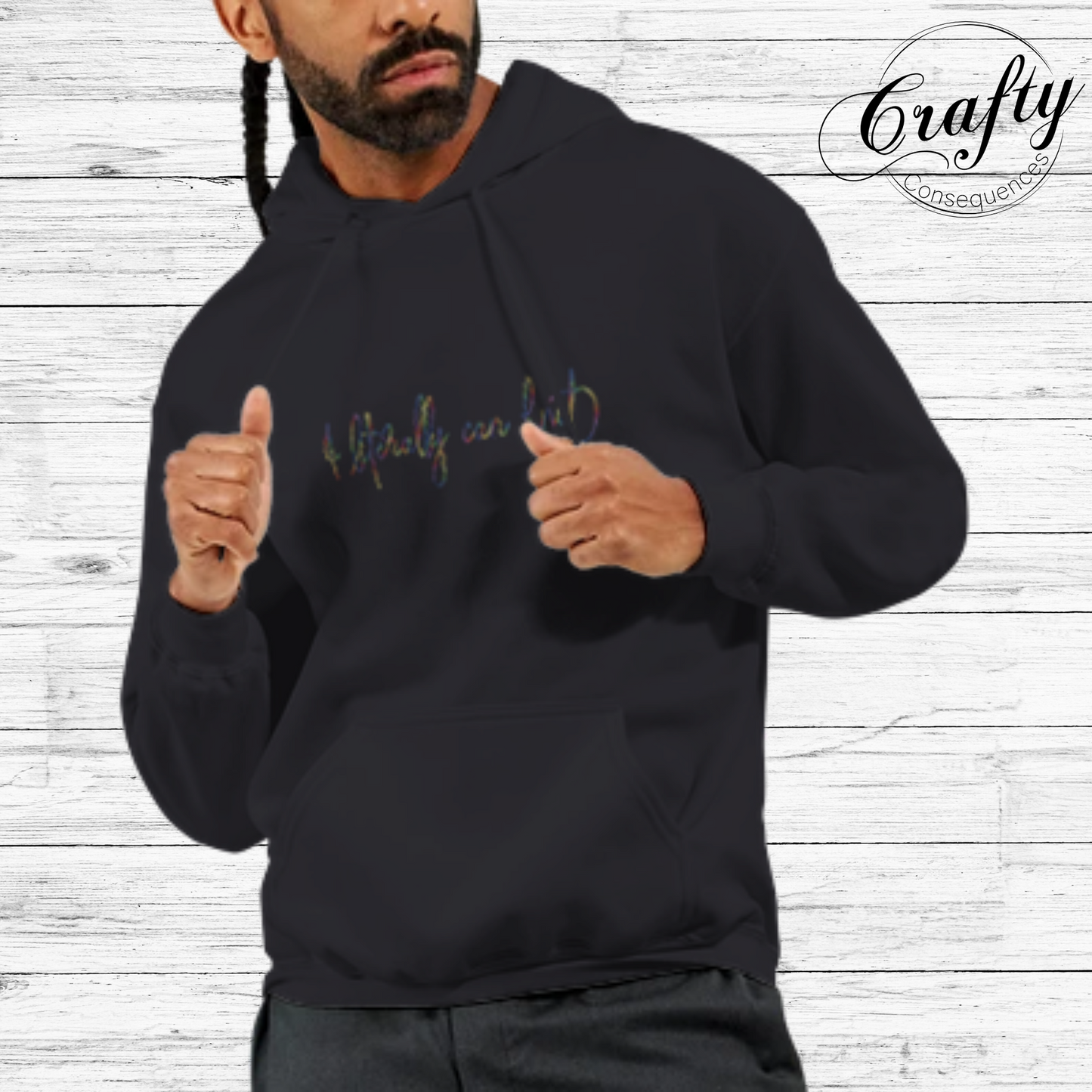 I Literally Can Knot – Rainbow Classic Unisex Pullover Hoodie