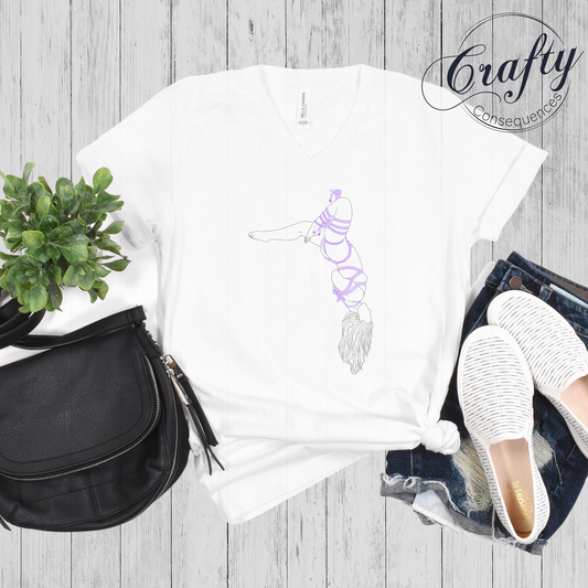 Futomomo Shibari Drawing – Premium Unisex Crewneck T-Shirt