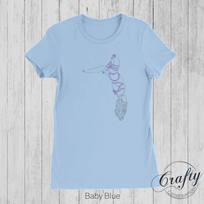 Futomomo Shibari Drawing – Premium Women's Crewneck T-Shirt