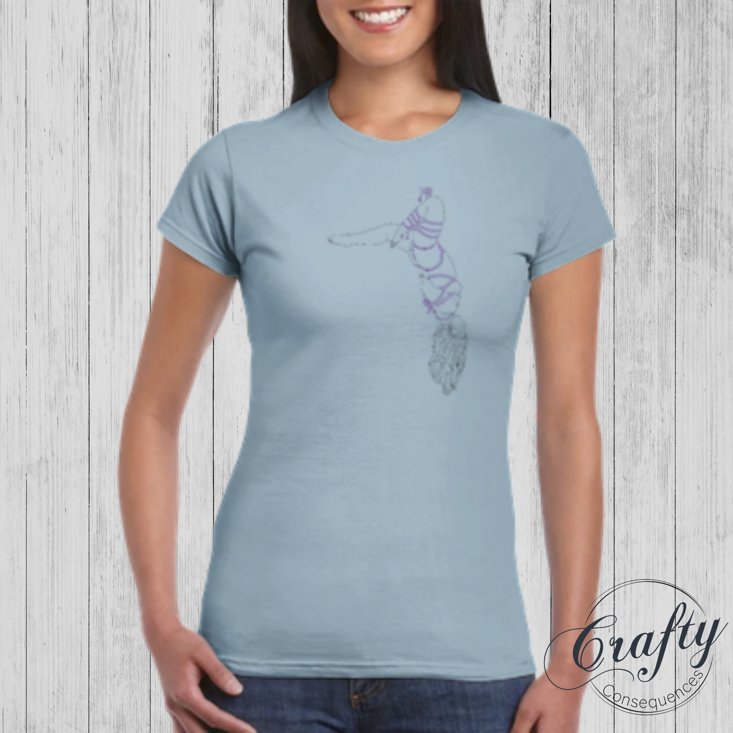 Futomomo Shibari Drawing – Classic Fit Women's Crewneck T-Shirt
