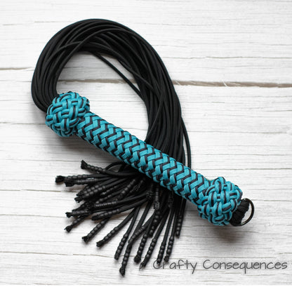 Colour Accented Loaded Paracord Flogger