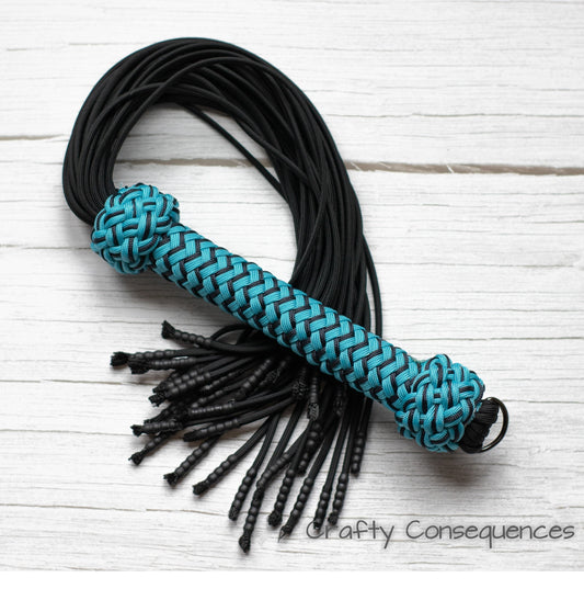 Colour Accented Loaded Paracord Flogger