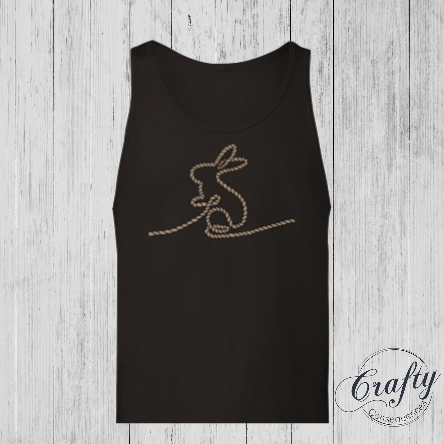 Jute Subtle Rope Bunny Premium Unisex Tank Top