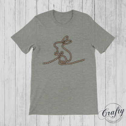 Jute Subtle Rope Bunny Premium Unisex Crewneck T-shirt