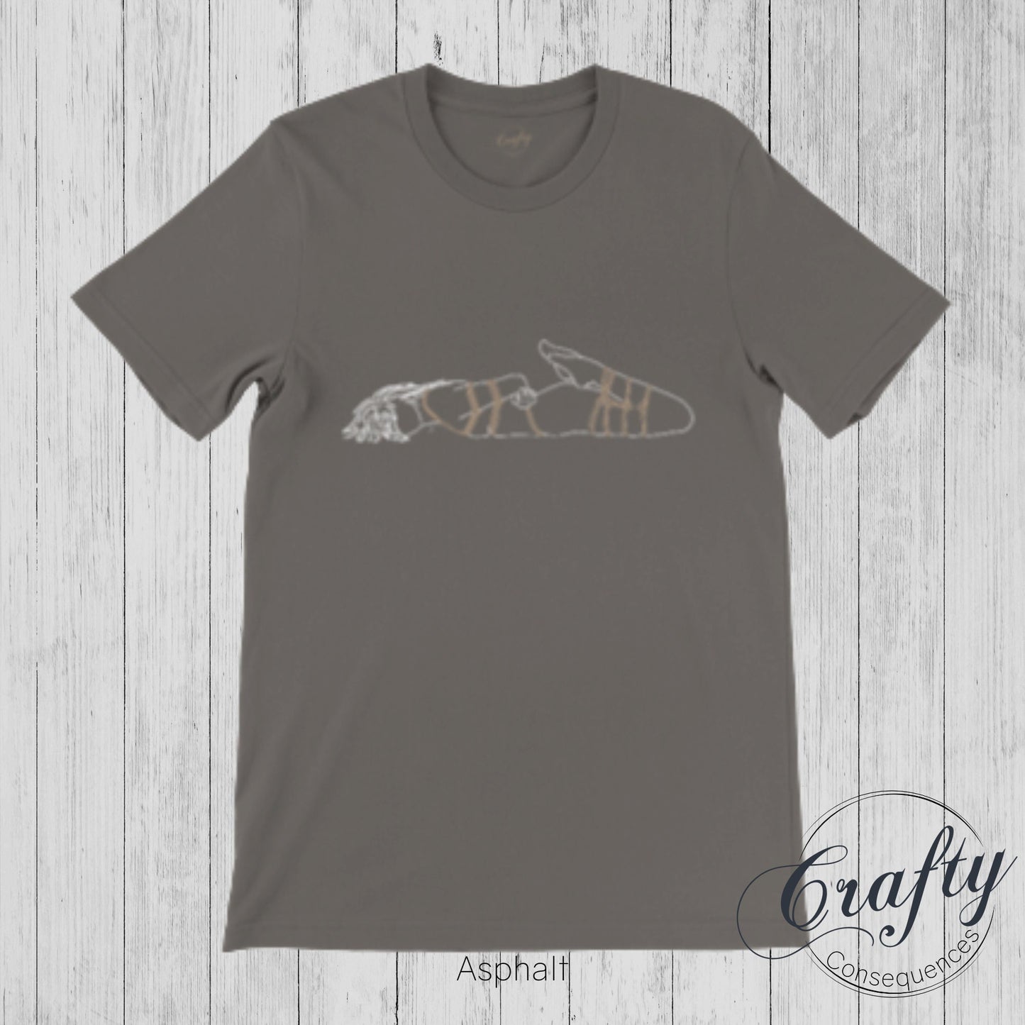 Hog Tie Rope Bondage Premium Unisex Crewneck T-shirt