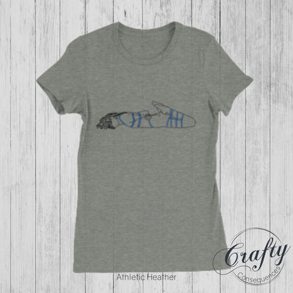 Hog Tie Drawn Premium Womens Crewneck T-shirt