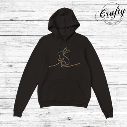 Jute Subtle Rope Bunny Classic Unisex Pullover Hoodie