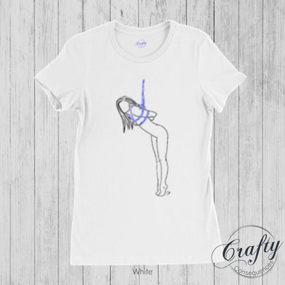 Tip Toes Partial Premium Womens Crewneck T-shirt