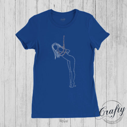 Tip Toes Partial Premium Womens Crewneck T-shirt