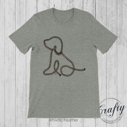 Subtle Rope Puppy Premium Unisex Crewneck T-shirt