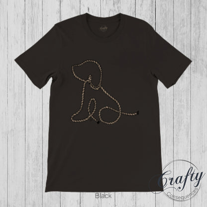 Subtle Rope Puppy Premium Unisex Crewneck T-shirt