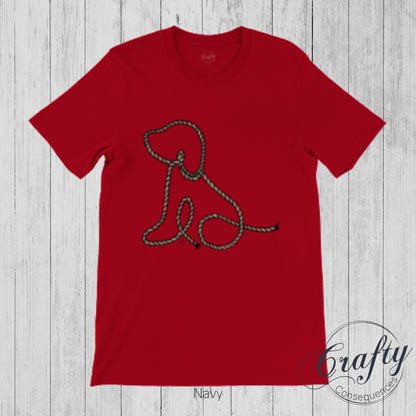Subtle Rope Puppy Premium Unisex Crewneck T-shirt