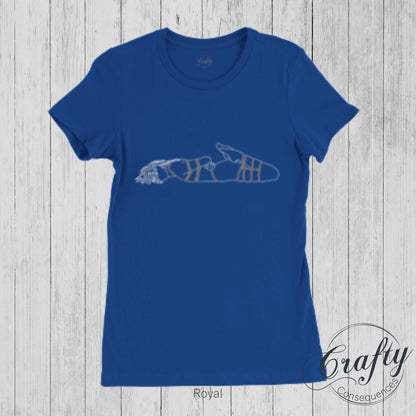 Hog Tie Drawn Premium Womens Crewneck T-shirt