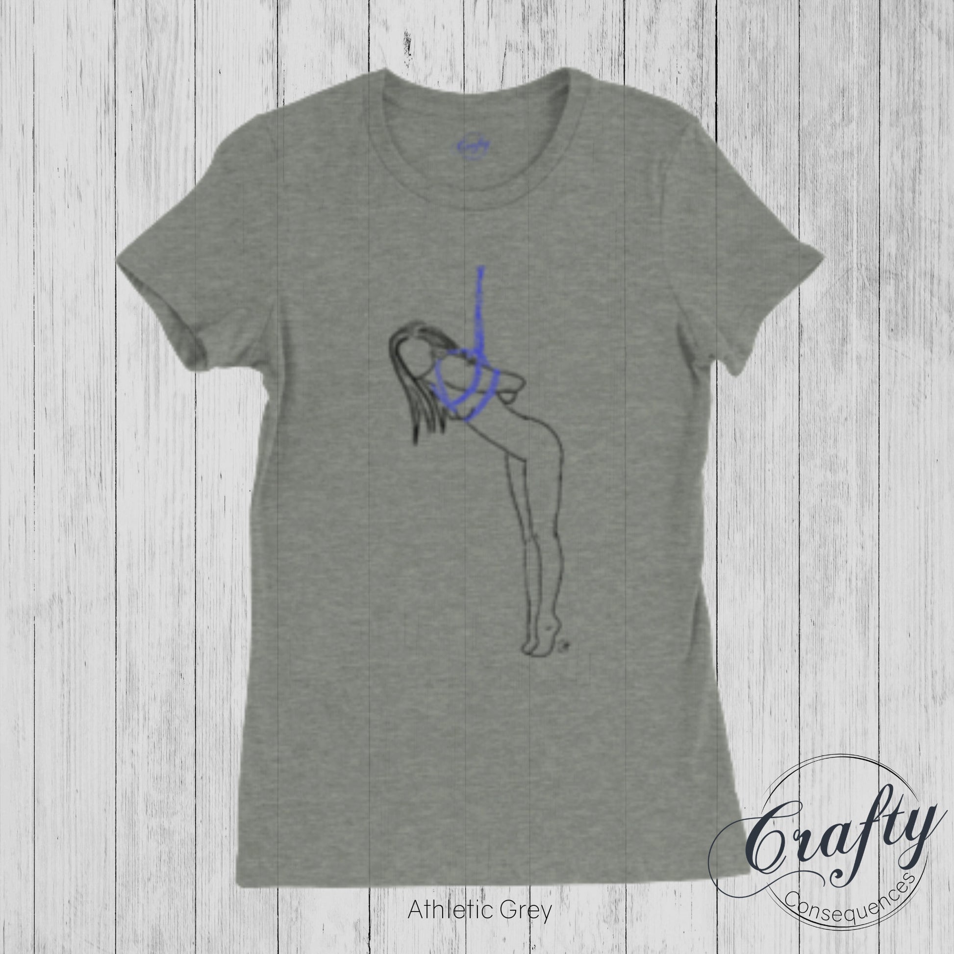 Tip Toes Partial Premium Womens Crewneck T-shirt