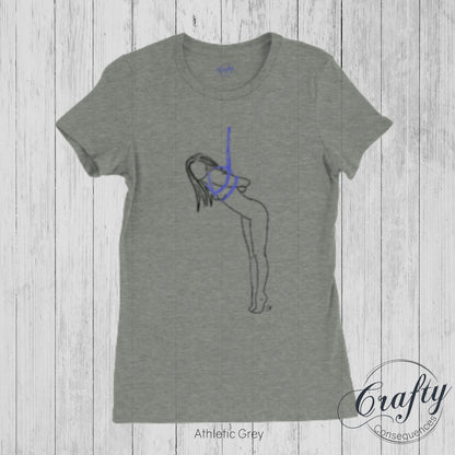 Tip Toes Partial Premium Womens Crewneck T-shirt