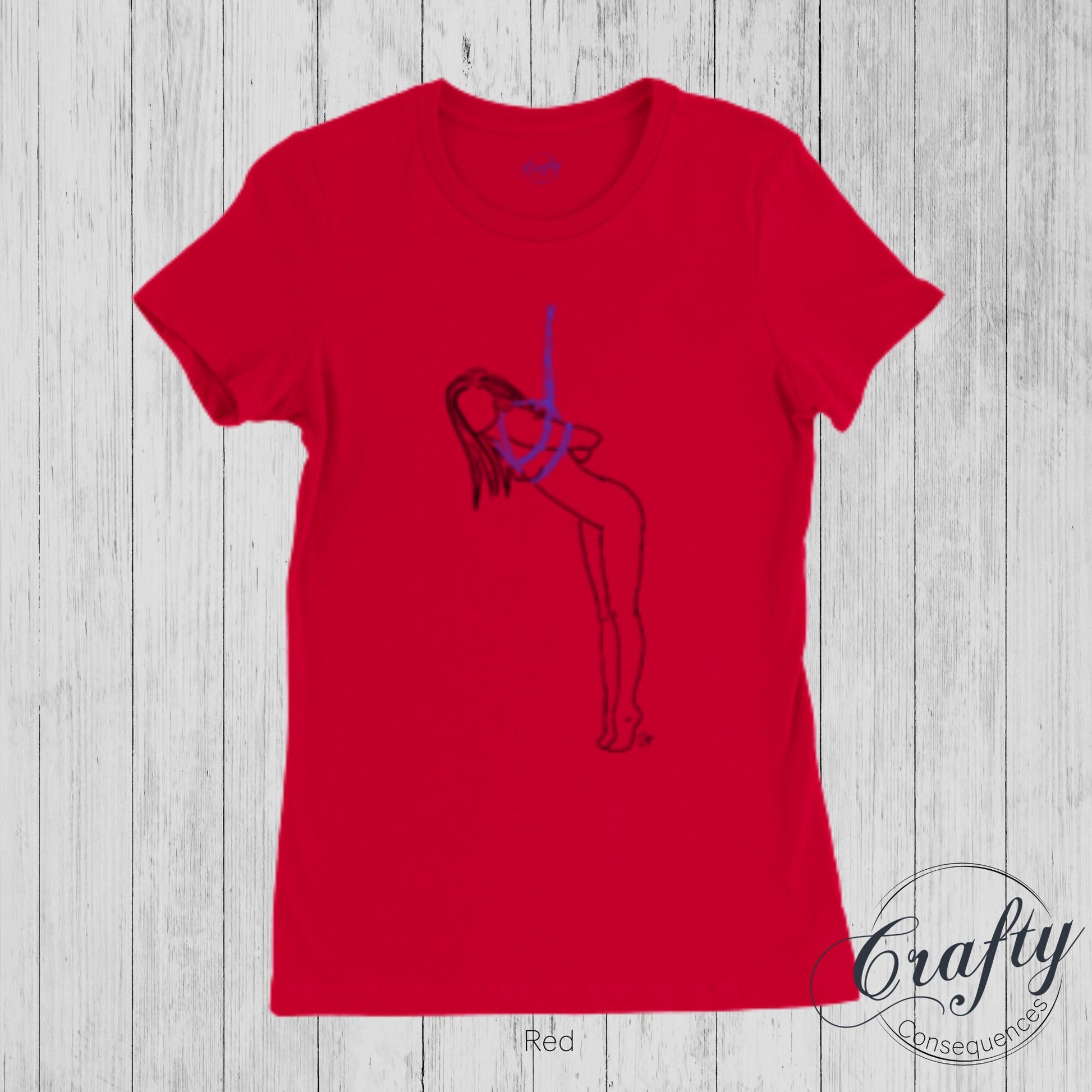 Tip Toes Partial Premium Womens Crewneck T-shirt