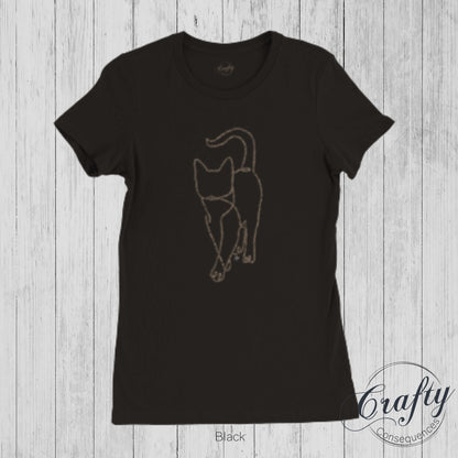 Subtle Rope Kitten v.2 Premium Womens Crewneck T-shirt