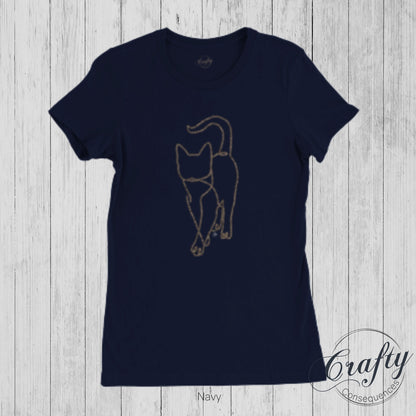 Subtle Rope Kitten v.2 Premium Womens Crewneck T-shirt