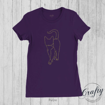 Subtle Rope Kitten v.2 Premium Womens Crewneck T-shirt