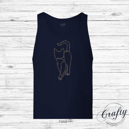 Subtle Rope Kitten v.2 Premium Unisex Tank Top