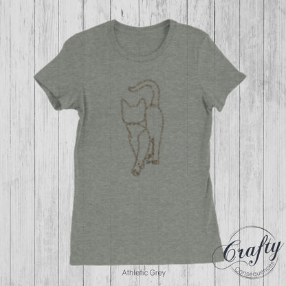 Subtle Rope Kitten v.2 Premium Womens Crewneck T-shirt