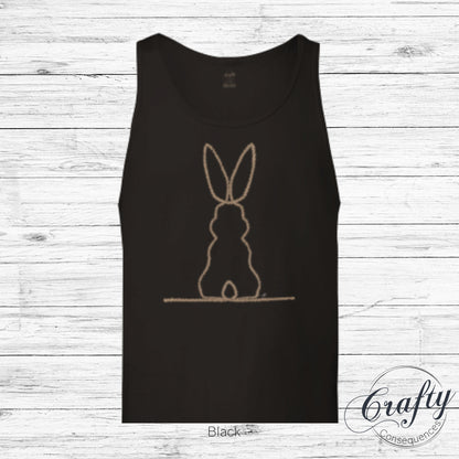 Jute Subtle Rope Bunny v.2 Premium Unisex Tank Top