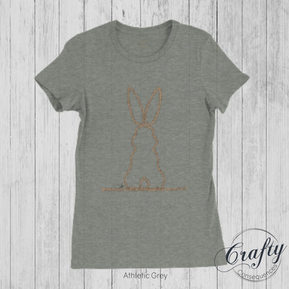 Jute Subtle Rope Bunny v.2 Premium Womens Crewneck T-shirt