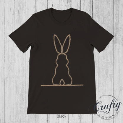 Jute Subtle Rope Bunny v2 Premium Unisex Crewneck T-shirt