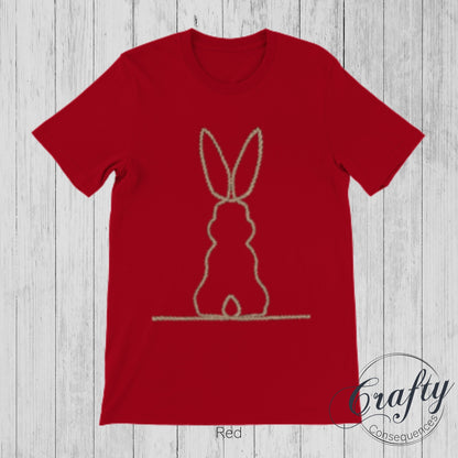 Jute Subtle Rope Bunny v2 Premium Unisex Crewneck T-shirt
