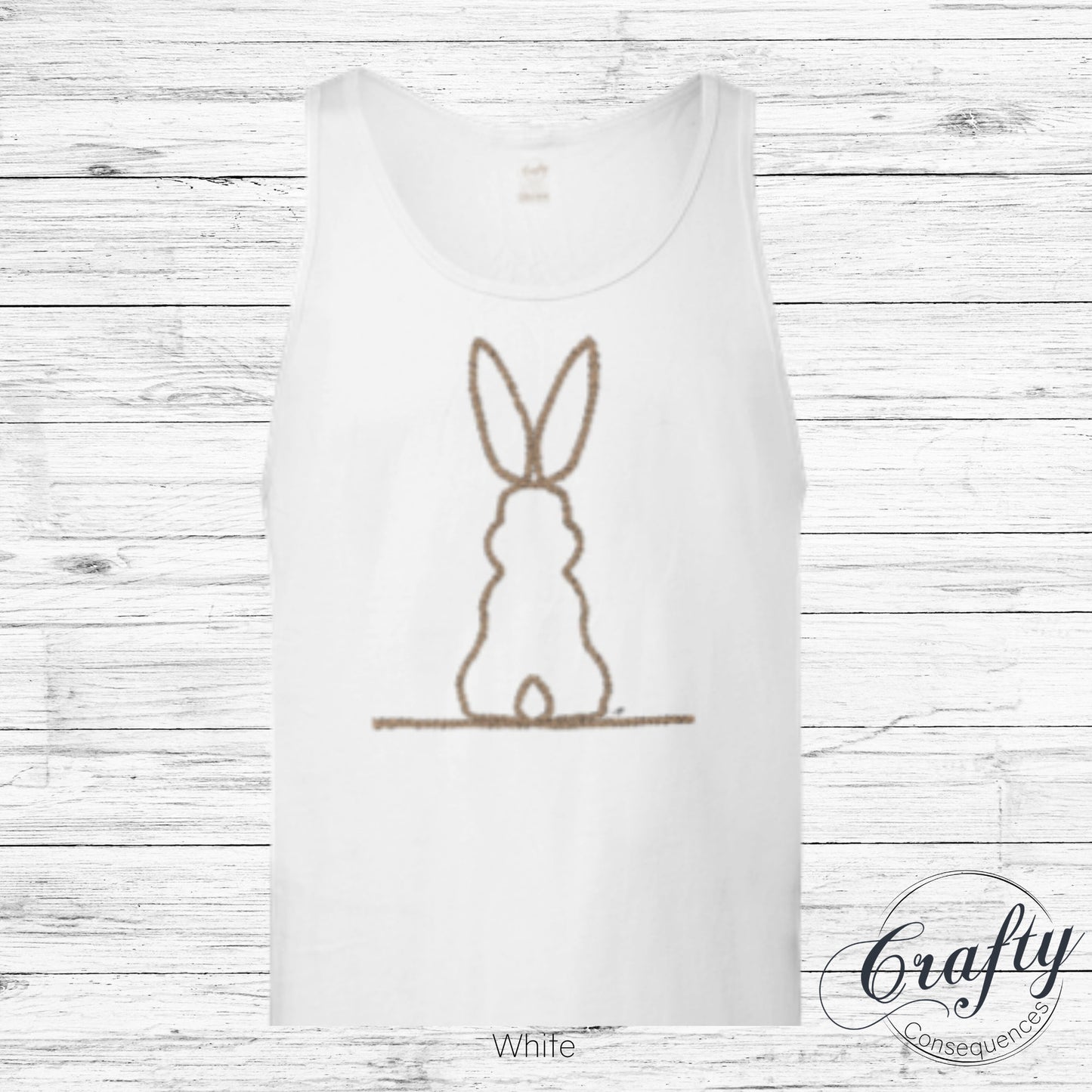 Jute Subtle Rope Bunny v.2 Premium Unisex Tank Top