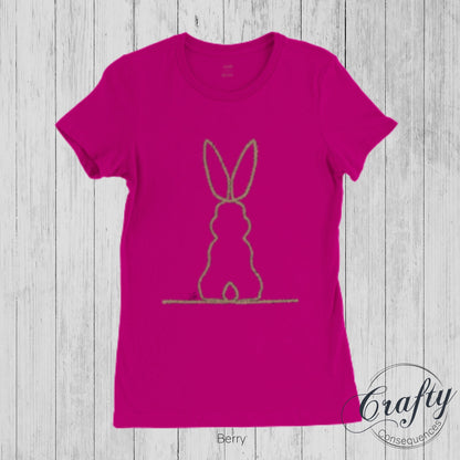 Jute Subtle Rope Bunny v.2 Premium Womens Crewneck T-shirt