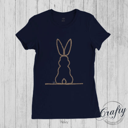 Jute Subtle Rope Bunny v.2 Premium Womens Crewneck T-shirt