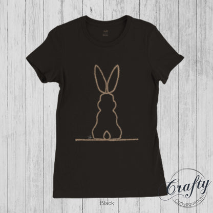 Jute Subtle Rope Bunny v.2 Premium Womens Crewneck T-shirt
