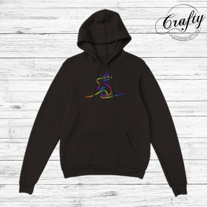 Rainbow Subtle Rope Bunny Classic Unisex Pullover Hoodie