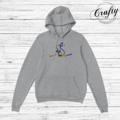 Rainbow Subtle Rope Bunny Classic Unisex Pullover Hoodie