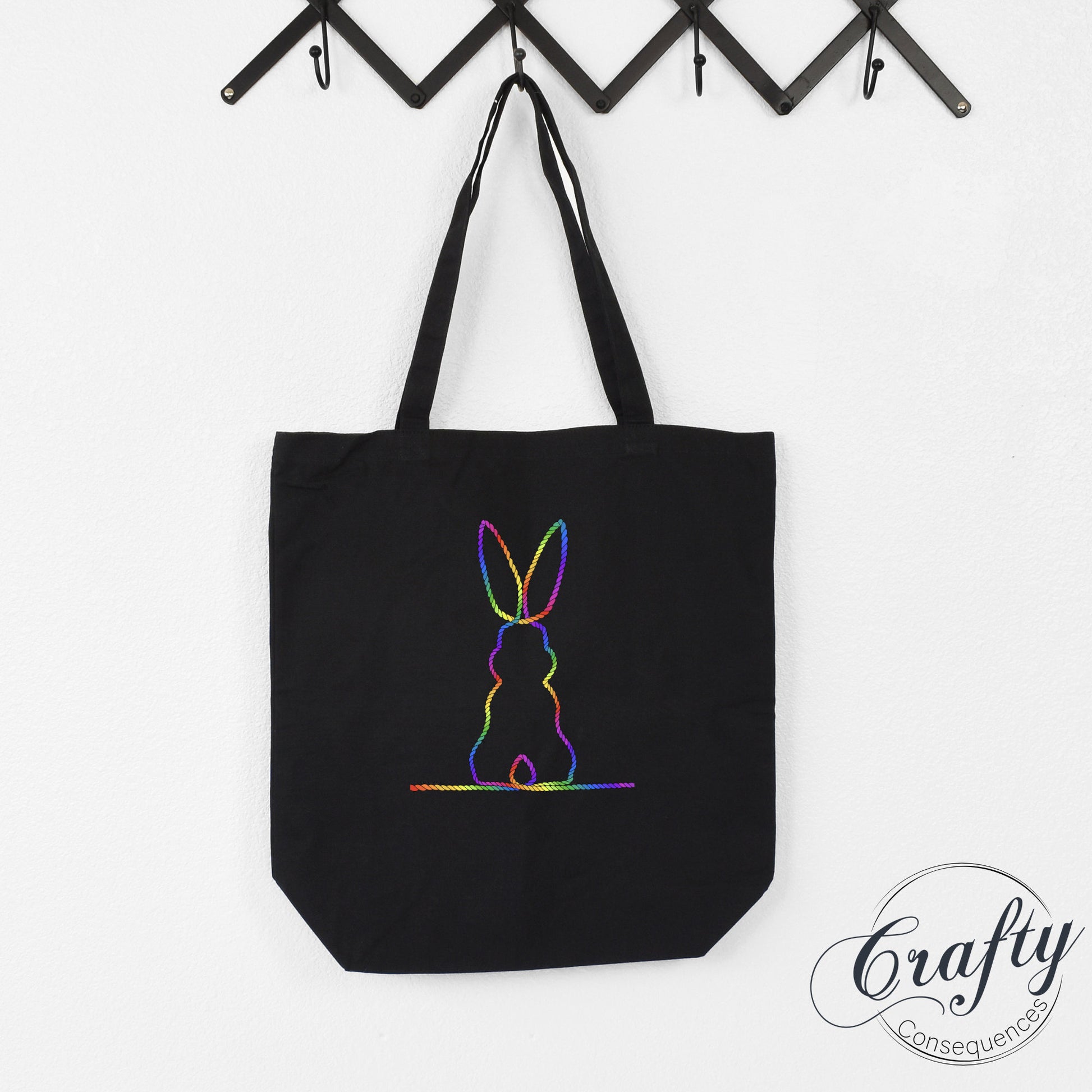 Rainbow Subtle Bunny v2 Classic Tote Bag
